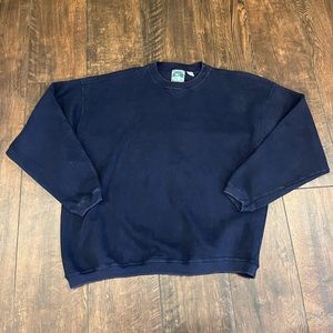 McIntosh & Seymour Soccer Gear Rugby Vintage Blue Crewneck Sweatshirt